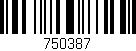 Código de barras (EAN, GTIN, SKU, ISBN): '750387'