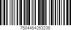 Código de barras (EAN, GTIN, SKU, ISBN): '7504464263238'
