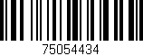 Código de barras (EAN, GTIN, SKU, ISBN): '75054434'