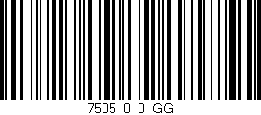 Código de barras (EAN, GTIN, SKU, ISBN): '7505_0_0_GG'