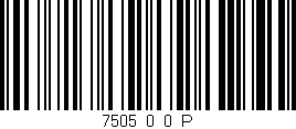 Código de barras (EAN, GTIN, SKU, ISBN): '7505_0_0_P'