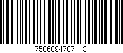 Código de barras (EAN, GTIN, SKU, ISBN): '7506094707113'