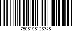 Código de barras (EAN, GTIN, SKU, ISBN): '7506195126745'