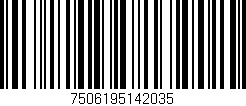 Código de barras (EAN, GTIN, SKU, ISBN): '7506195142035'