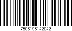 Código de barras (EAN, GTIN, SKU, ISBN): '7506195142042'