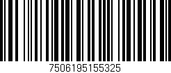 Código de barras (EAN, GTIN, SKU, ISBN): '7506195155325'