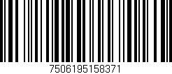 Código de barras (EAN, GTIN, SKU, ISBN): '7506195158371'