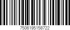 Código de barras (EAN, GTIN, SKU, ISBN): '7506195158722'