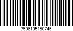 Código de barras (EAN, GTIN, SKU, ISBN): '7506195158746'