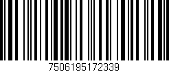 Código de barras (EAN, GTIN, SKU, ISBN): '7506195172339'