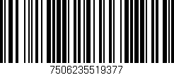 Código de barras (EAN, GTIN, SKU, ISBN): '7506235519377'
