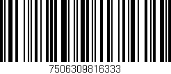 Código de barras (EAN, GTIN, SKU, ISBN): '7506309816333'