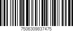 Código de barras (EAN, GTIN, SKU, ISBN): '7506309837475'