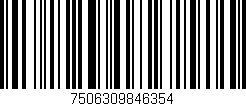 Código de barras (EAN, GTIN, SKU, ISBN): '7506309846354'