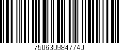 Código de barras (EAN, GTIN, SKU, ISBN): '7506309847740'