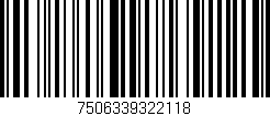 Código de barras (EAN, GTIN, SKU, ISBN): '7506339322118'