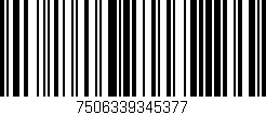 Código de barras (EAN, GTIN, SKU, ISBN): '7506339345377'