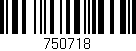 Código de barras (EAN, GTIN, SKU, ISBN): '750718'
