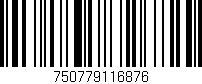 Código de barras (EAN, GTIN, SKU, ISBN): '750779116876'