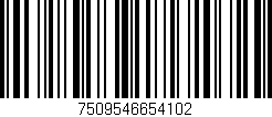 Código de barras (EAN, GTIN, SKU, ISBN): '7509546654102'