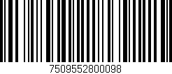 Código de barras (EAN, GTIN, SKU, ISBN): '7509552800098'