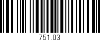 Código de barras (EAN, GTIN, SKU, ISBN): '751.03'