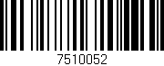 Código de barras (EAN, GTIN, SKU, ISBN): '7510052'
