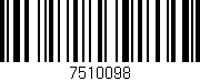 Código de barras (EAN, GTIN, SKU, ISBN): '7510098'
