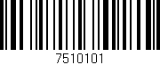 Código de barras (EAN, GTIN, SKU, ISBN): '7510101'