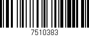 Código de barras (EAN, GTIN, SKU, ISBN): '7510383'