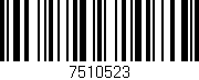 Código de barras (EAN, GTIN, SKU, ISBN): '7510523'