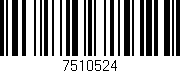 Código de barras (EAN, GTIN, SKU, ISBN): '7510524'