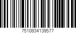 Código de barras (EAN, GTIN, SKU, ISBN): '7510834139577'