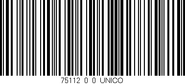Código de barras (EAN, GTIN, SKU, ISBN): '75112_0_0_UNICO'