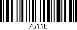 Código de barras (EAN, GTIN, SKU, ISBN): '75116'