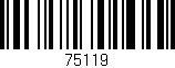Código de barras (EAN, GTIN, SKU, ISBN): '75119'