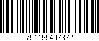 Código de barras (EAN, GTIN, SKU, ISBN): '751195497372'