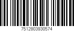 Código de barras (EAN, GTIN, SKU, ISBN): '7512803930574'