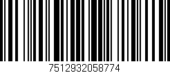 Código de barras (EAN, GTIN, SKU, ISBN): '7512932058774'