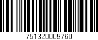 Código de barras (EAN, GTIN, SKU, ISBN): '751320009760'