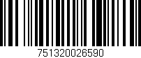 Código de barras (EAN, GTIN, SKU, ISBN): '751320026590'