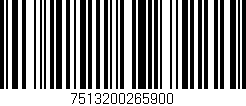 Código de barras (EAN, GTIN, SKU, ISBN): '7513200265900'