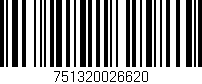 Código de barras (EAN, GTIN, SKU, ISBN): '751320026620'