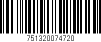 Código de barras (EAN, GTIN, SKU, ISBN): '751320074720'