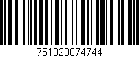 Código de barras (EAN, GTIN, SKU, ISBN): '751320074744'