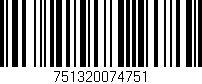 Código de barras (EAN, GTIN, SKU, ISBN): '751320074751'