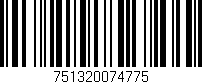 Código de barras (EAN, GTIN, SKU, ISBN): '751320074775'