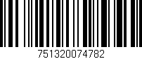 Código de barras (EAN, GTIN, SKU, ISBN): '751320074782'