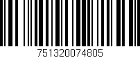 Código de barras (EAN, GTIN, SKU, ISBN): '751320074805'