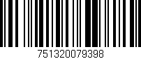 Código de barras (EAN, GTIN, SKU, ISBN): '751320079398'